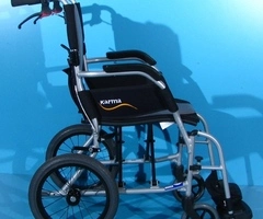 Scaun cu rotile din aluminiu Karma / latime sezut 38 cm - 4