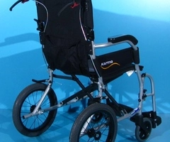 Scaun cu rotile din aluminiu Karma / latime sezut 38 cm - 6