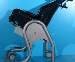 Scaun de dus si WC din aluminiu  latime sezut 40 cm - 3