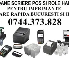 Riboane scriere pos-uri si role hartie pentru imprimante 0744373828.