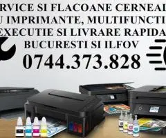 Service si flacoane imprimante cu rezervoare cerneala in Darasti Ilfov - 0744373828.