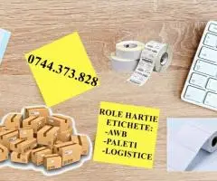 Role etichete AWB transport aerian, curierat, transportatori, logistic.