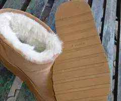 Bershka ghete iarna imblanite masura 37 culoare Camel - 3