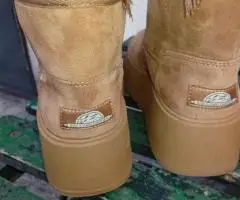 Bershka ghete iarna imblanite masura 37 culoare Camel - 4