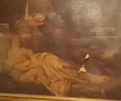 Antichitati Picturi in ulei semnate  portelan Cana Ms Regele Mihai, scaune Rococo - 5