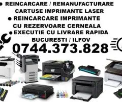 Rapid reincarcare si incarcare cartuse imprimante, multifunctionale, copiatoare.