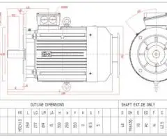 Motor electric trifazat 22kw 1400rpm 180 B5 - 2
