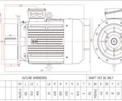 Motor electric trifazat 37kw 1400rpm 225 B5 - 2