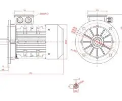 Motor electric trifazat 3kw 1400rpm 100 B5 - 2