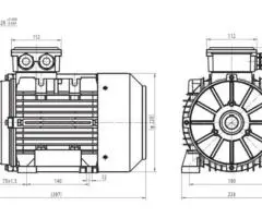 Motor electric trifazat 4kw 1400rpm 112 B3 - 2