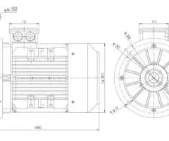 Motor electric trifazat 5.5kw 1400rpm 132 B5 - 2