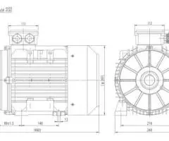 Motor electric trifazat 7.5kw 1400rpm 132 B3 - 2