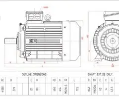 Motor electric trifazat 22kw 3000rpm 180 B3 - 2