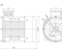 Motor electric trifazat 7.5kw 3000rpm 132 B14 - 2