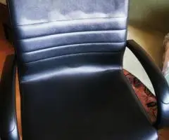 scaun birou fotoliu directorial rotativ pe picior solid metalic