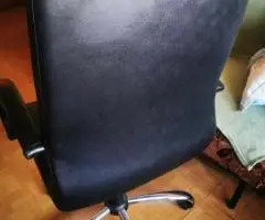 scaun birou fotoliu directorial rotativ pe picior solid metalic - 2