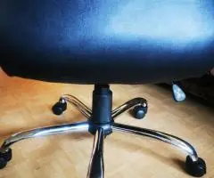 scaun birou fotoliu directorial rotativ pe picior solid metalic - 4