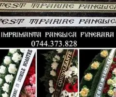 Imprimantă scriere panglici personalizate coroane funerare !