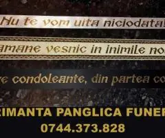 Imprimanta scriere panglica coroana funerara, pompe funebre!.. - 2
