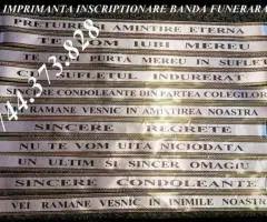 Imprimanta scriere panglici coroane funerare–calitate pt firme pompe funebre…