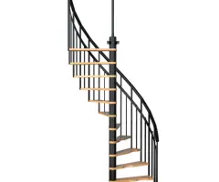 Scara Siena - semispirala kit, lemn fag, amprenta minima