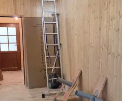 Scara Torino - design contemporan, fag masiv + metal vopsit - 5