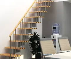 Scara Torino - design contemporan, fag masiv + metal vopsit - 8