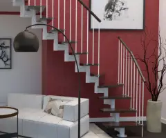 Scara Manhattan - lemn fag masiv + metal, palier reglabil - 4