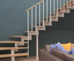 Scara Manhattan - lemn fag masiv + metal, palier reglabil - 5