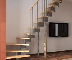 Scara interioara Torino - metal + fag, inaltime reglabila - 2