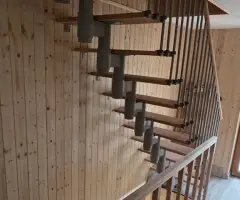 Scara interioara Torino - metal + fag, inaltime reglabila - 3