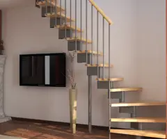 Scara interioara Torino - metal + fag, inaltime reglabila - 4