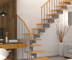 Scara Manhattan - lemn fag masiv + metal, palier reglabil