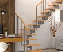 Scara Manhattan - lemn fag masiv + metal, palier reglabil