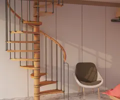 Scara Larissa spirala - fag + metal, 3 diametre disponibile - 3