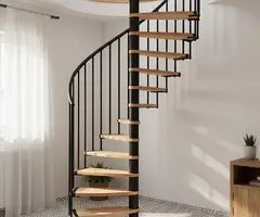 Scara Claria spirala - fag lacuit, trepte reglabile