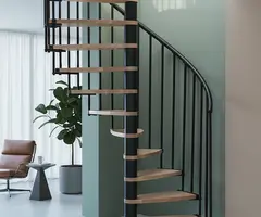 Scara Claria spirala - fag lacuit, trepte reglabile - 2