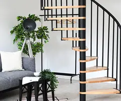 Scara Claria spirala - fag lacuit, trepte reglabile - 4