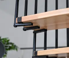 Scara Claria spirala - fag lacuit, trepte reglabile - 5