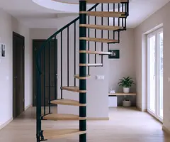 Scara Claria spirala - fag lacuit, trepte reglabile - 6