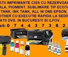 Service rapid imprimante rezervoare ink Bucuresti Ilfov.