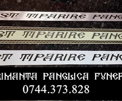 Imprimanta scriere panglici coroane funerare 0744373828 .