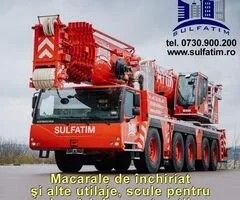 Macara de inchiriat, excavatoare, buldozere, utilaje diverse