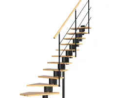 Scara London - design modern, fag + metal, palier inclus