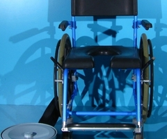 Scaun WC cu rotile din aluminiu - B+B - 3