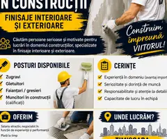 Angajam Finisori Interior/Exteriori