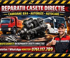 Reparatii Casete Directie Camioane inclusiv 8x4, Autobuze si Autocare