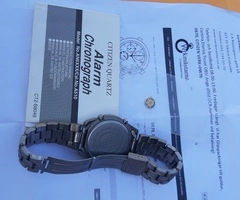 Citizen Eco-Drive Titanium WR100 safir si ceas Tokio Japan defecte - 2