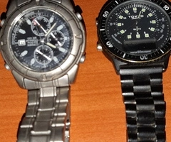 Citizen Eco-Drive Titanium WR100 safir si ceas Tokio Japan defecte - 3