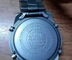 Citizen Eco-Drive Titanium WR100 safir si ceas Tokio Japan defecte - 6